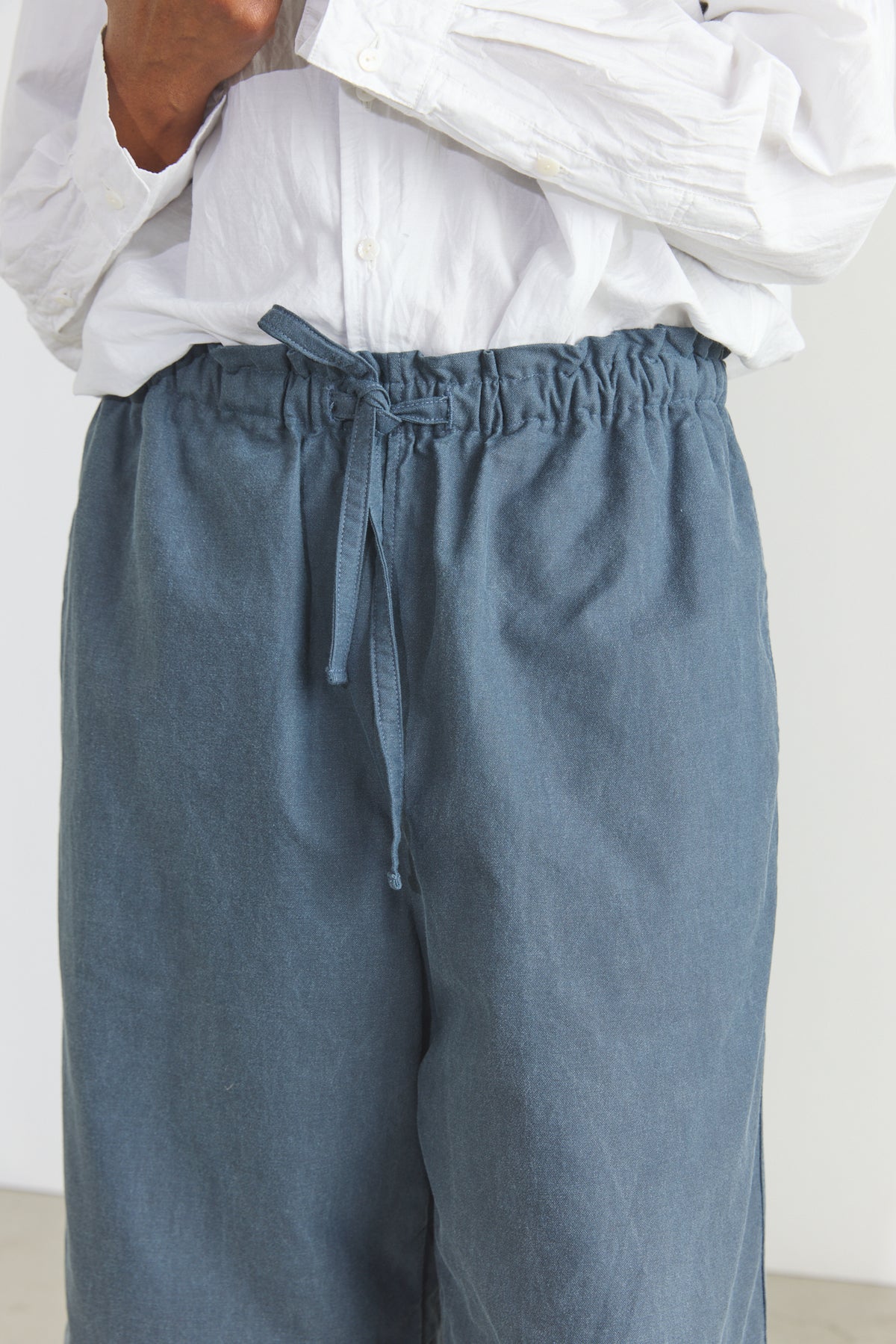 Cotton Oxfort Pajama Pants - Fade Blue