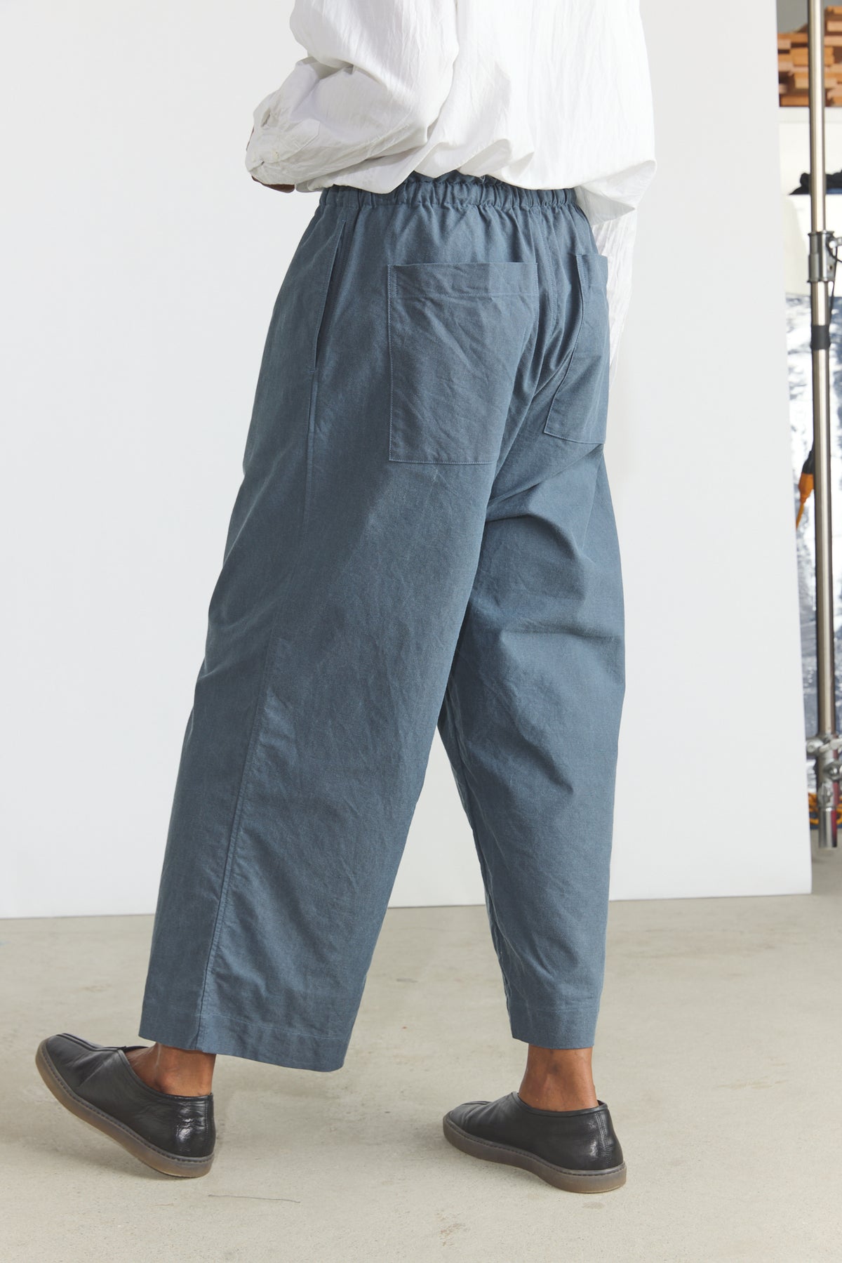 Cotton Oxfort Pajama Pants - Fade Blue