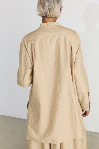 Cotton/Silk Kurta Shirt - Cappuccino