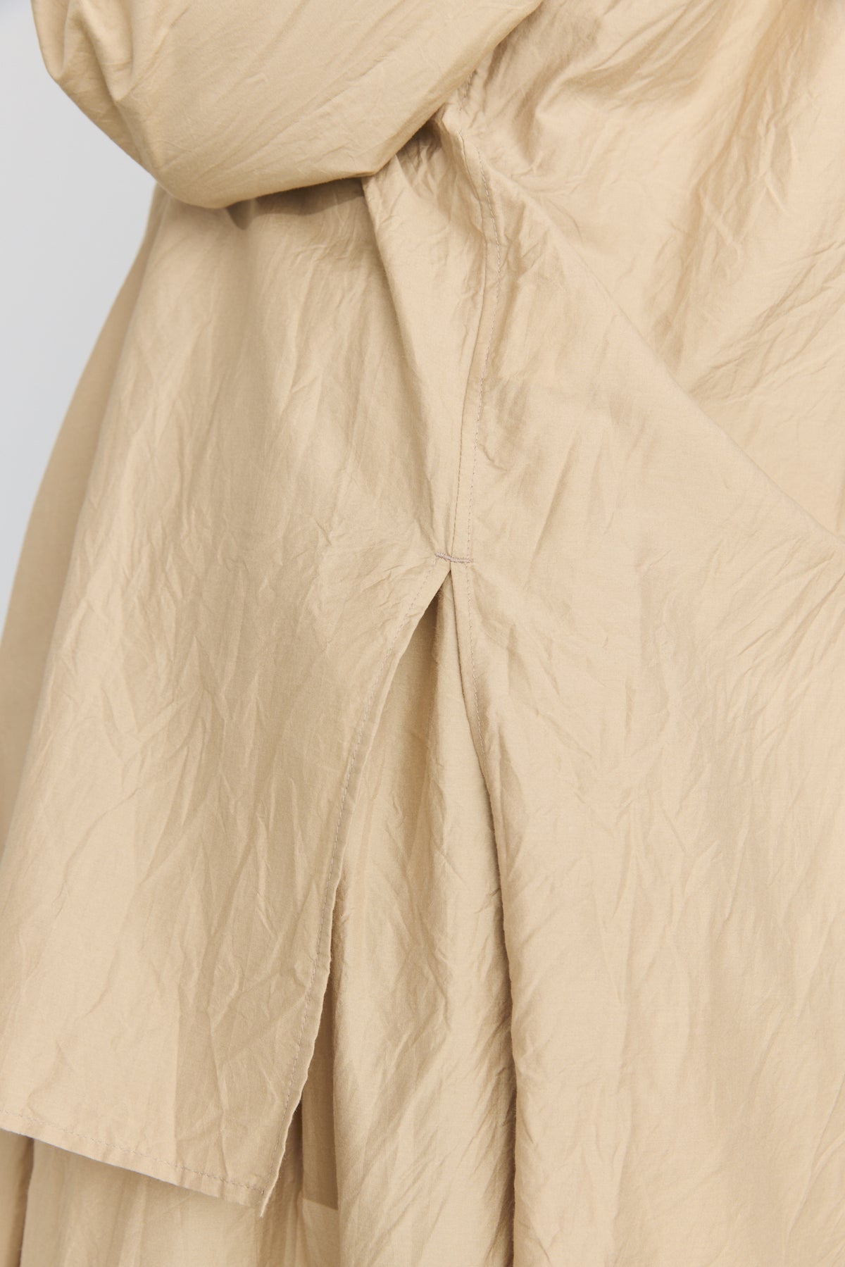 Cotton/Silk Kurta Shirt - Cappuccino