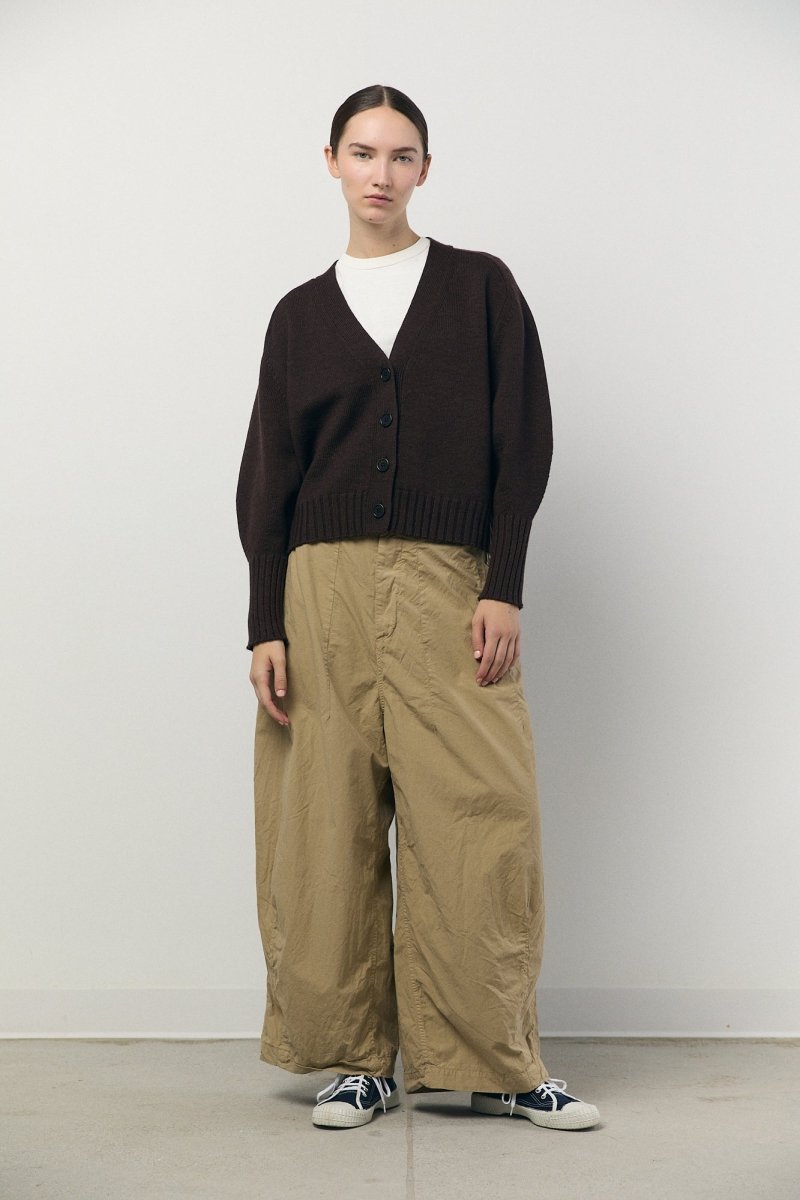 Cotton Silk Pants in Beige - Soochie - Véritécoeur
