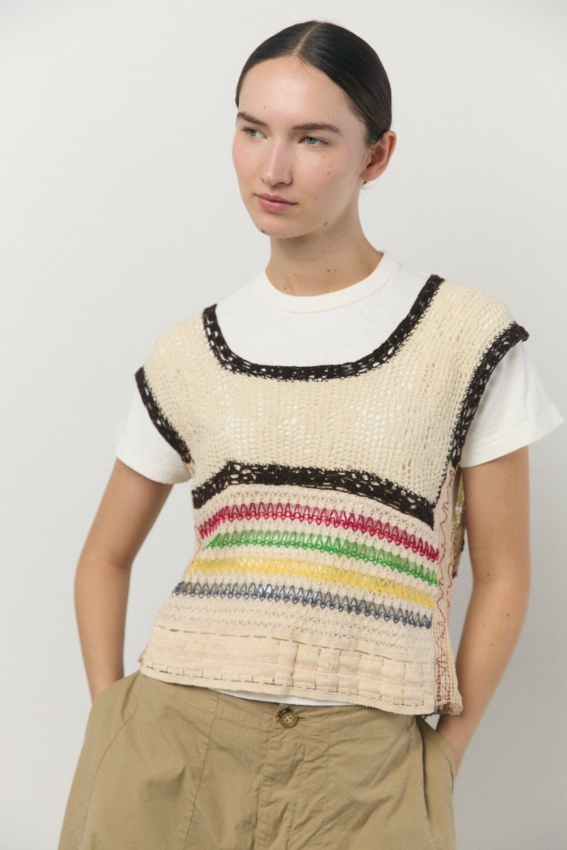 Crochet Patchwork Vest - Soochie - Weedless