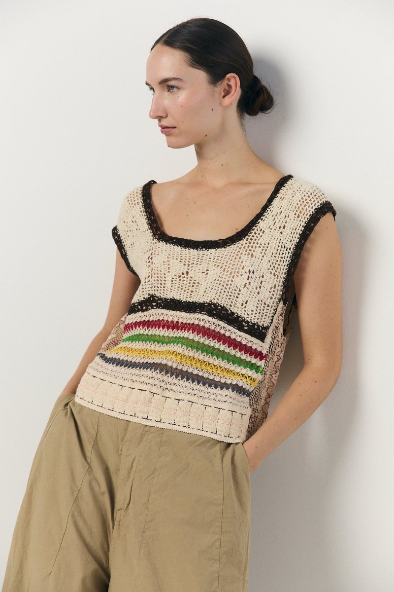 Crochet Patchwork Vest - Soochie - Weedless