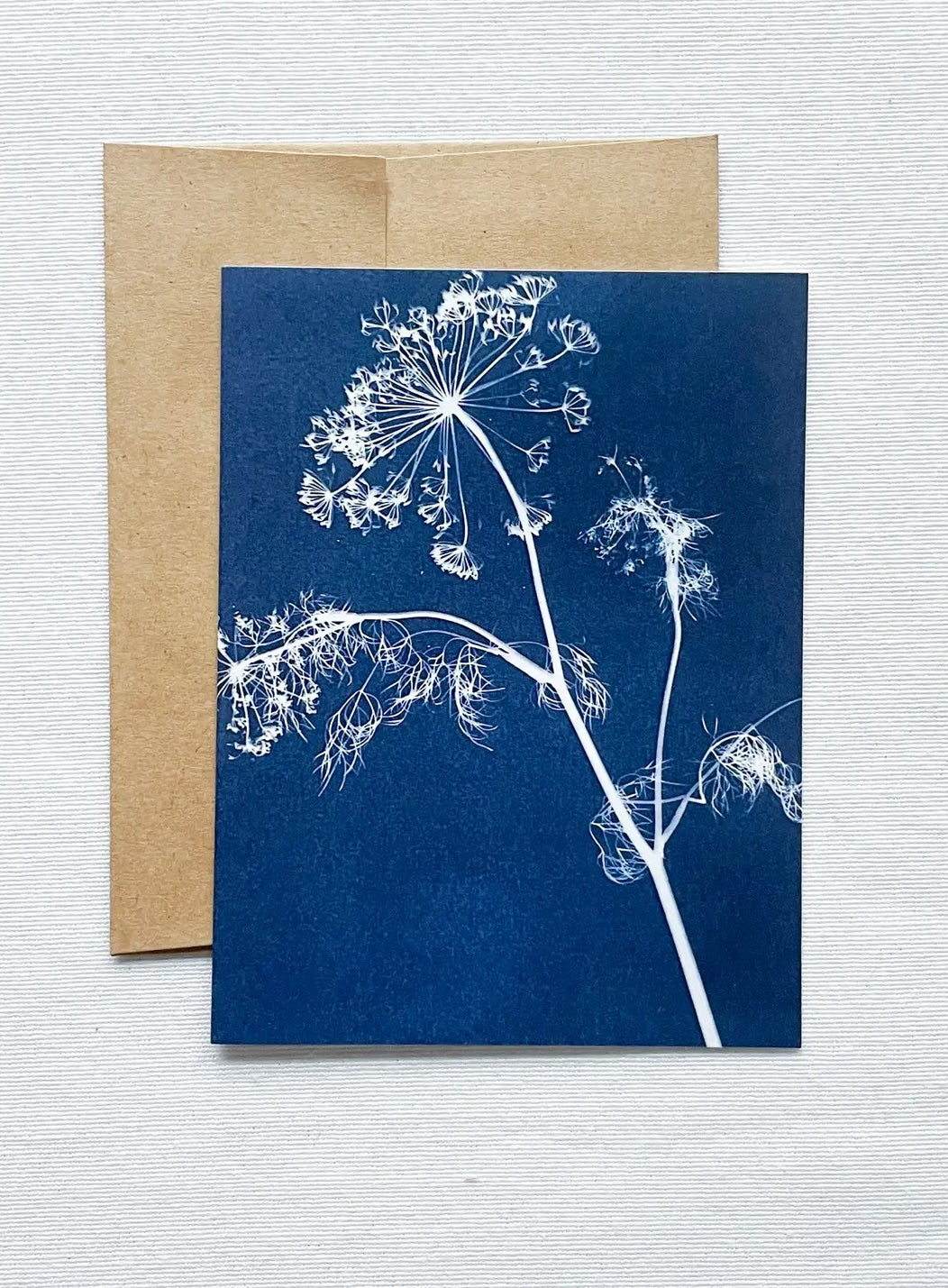 Botanical Cyanotype Card