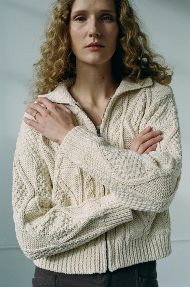 Donegal Cardigan in Natural - Soochie - Shaina Mote