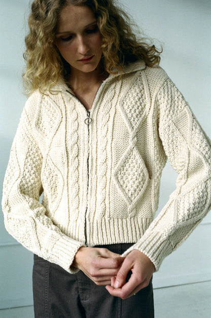 Donegal Cardigan in Natural - Soochie - Shaina Mote