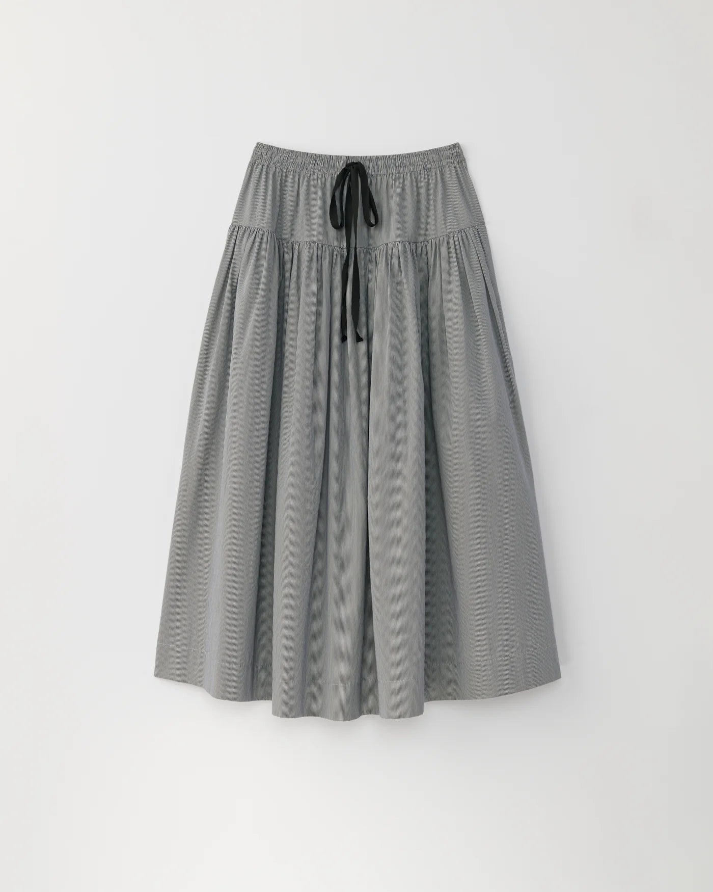 Drawcord La Jupe - Black Fine Stripe