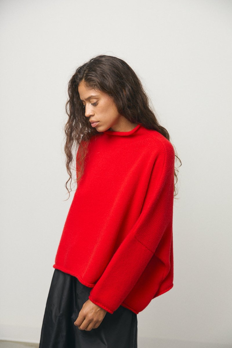 Ferrucchio Sweater in Red - Soochie - Frida Zazou