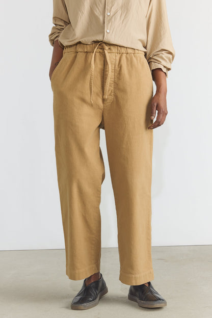 Garment Dye Moleskin Easy Field Trousers - Camel