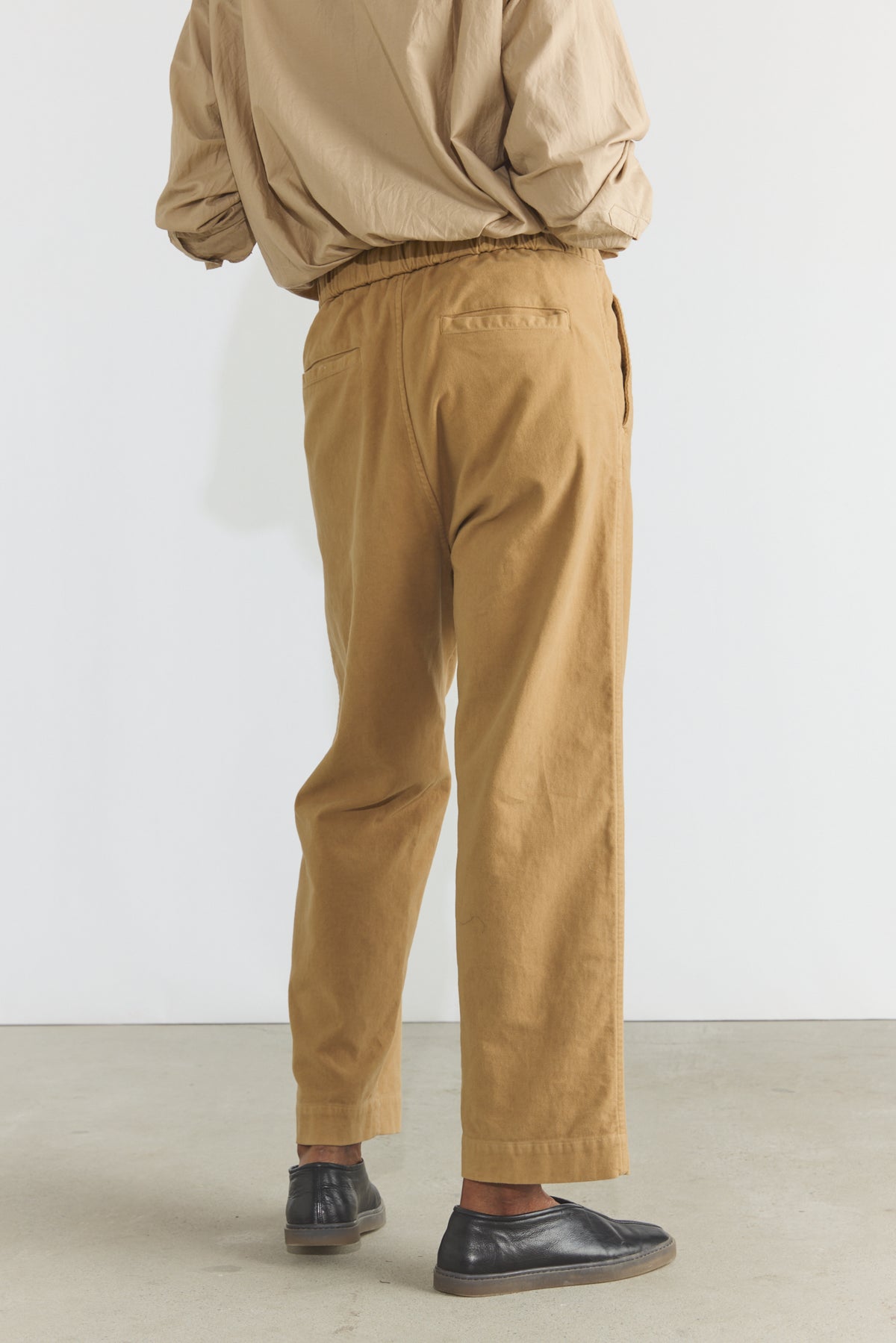 Garment Dye Moleskin Easy Field Trousers - Camel