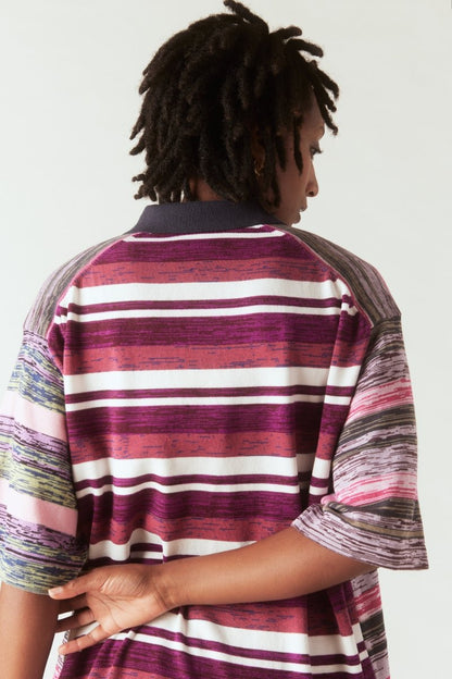 Gautam Polo in Fuchsia and Violet - Soochie - Waste Yarn Project