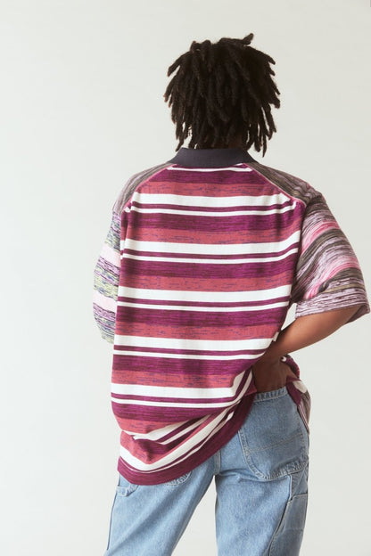 Gautam Polo in Fuchsia and Violet - Soochie - Waste Yarn Project