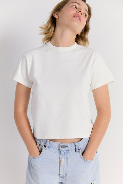 Hi'aka Short Sleeve T-Shirt in Blanc de Blanc - Soochie - Sunray Sportswear