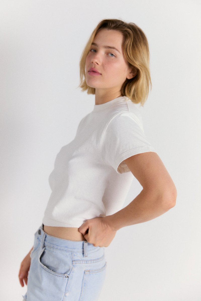 Hi'aka Short Sleeve T-Shirt in Blanc de Blanc - Soochie - Sunray Sportswear