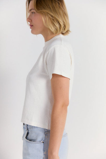 Hi'aka Short Sleeve T-Shirt in Blanc de Blanc - Soochie - Sunray Sportswear