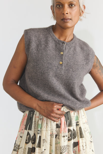Joe Cashmere Vest - Musk