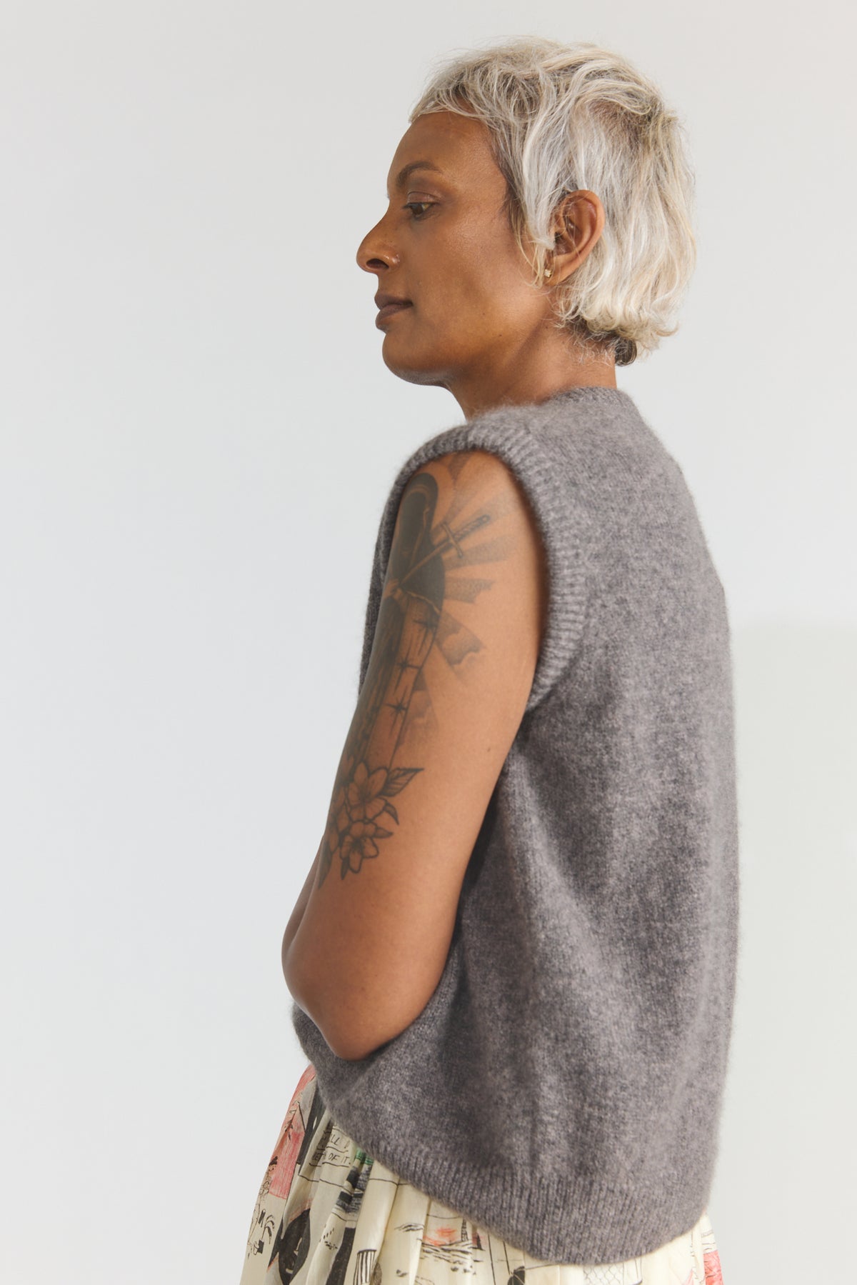Joe Cashmere Vest - Musk