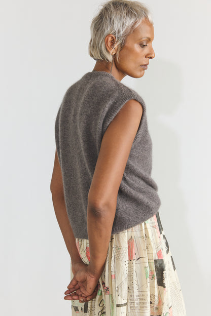 Joe Cashmere Vest - Musk