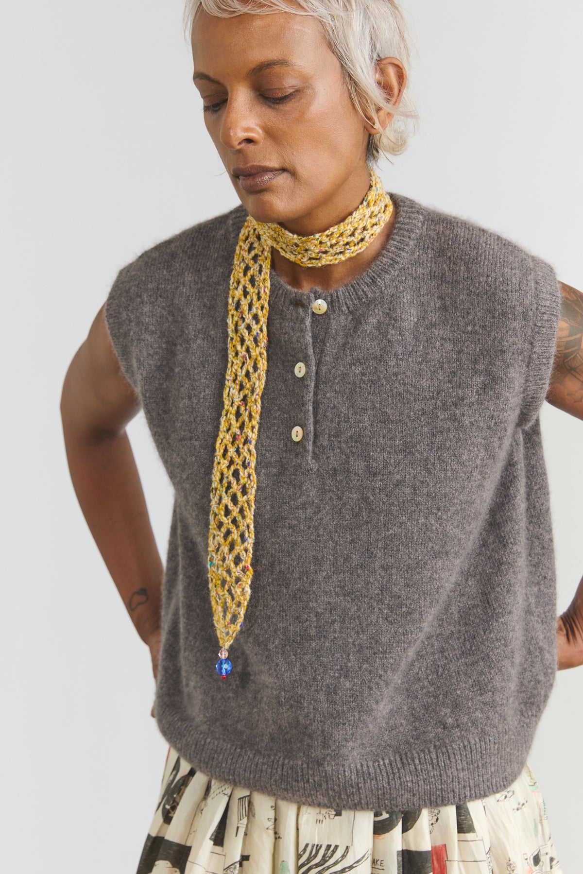 Joe Cashmere Vest - Musk
