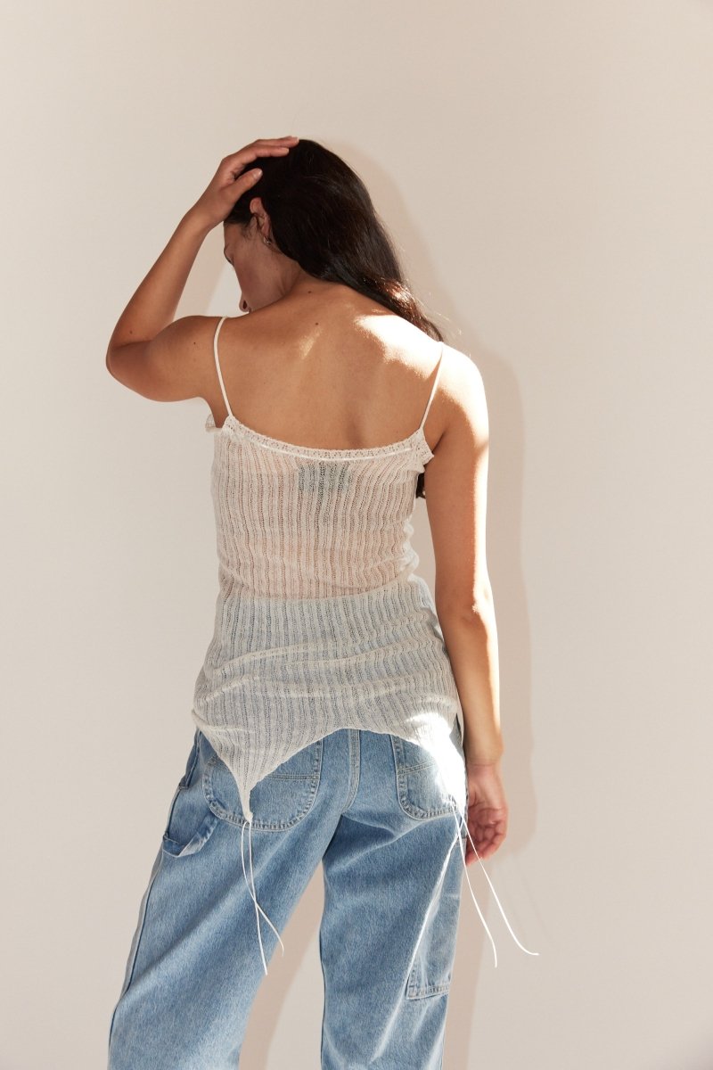 Lace Camisole in Off-White – Soochie