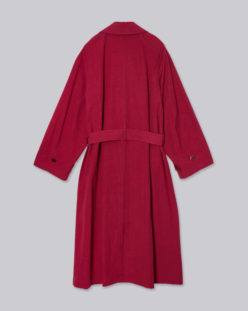 Light Trench Coat in Cherry - Soochie - Sayaka Davis