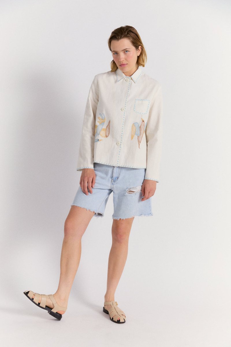 Lois Jacket in Birds of Paradise - Soochie - Runaway Bicycle