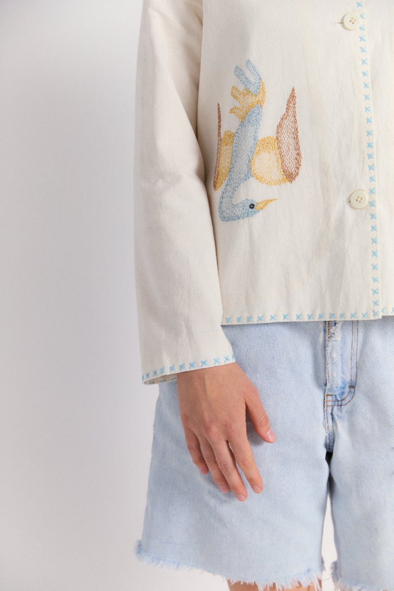 Lois Jacket in Birds of Paradise - Soochie - Runaway Bicycle