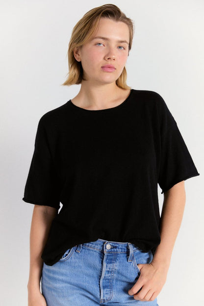 Loose Tee in Onyx - Soochie - Shaina Mote