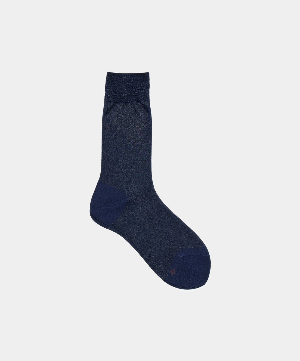 Lurex Sheer Socks in Navy - Soochie - Babaco