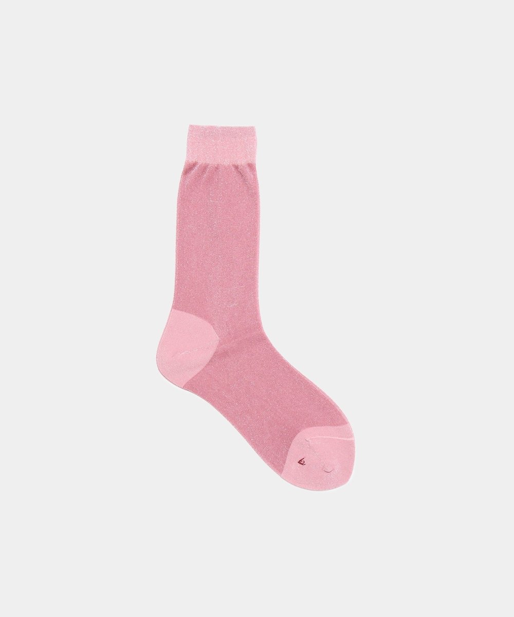 Lurex Sheer Socks in Pink - Soochie - Babaco