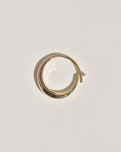Medium Round Sempre Hoop - 14k Yellow Gold