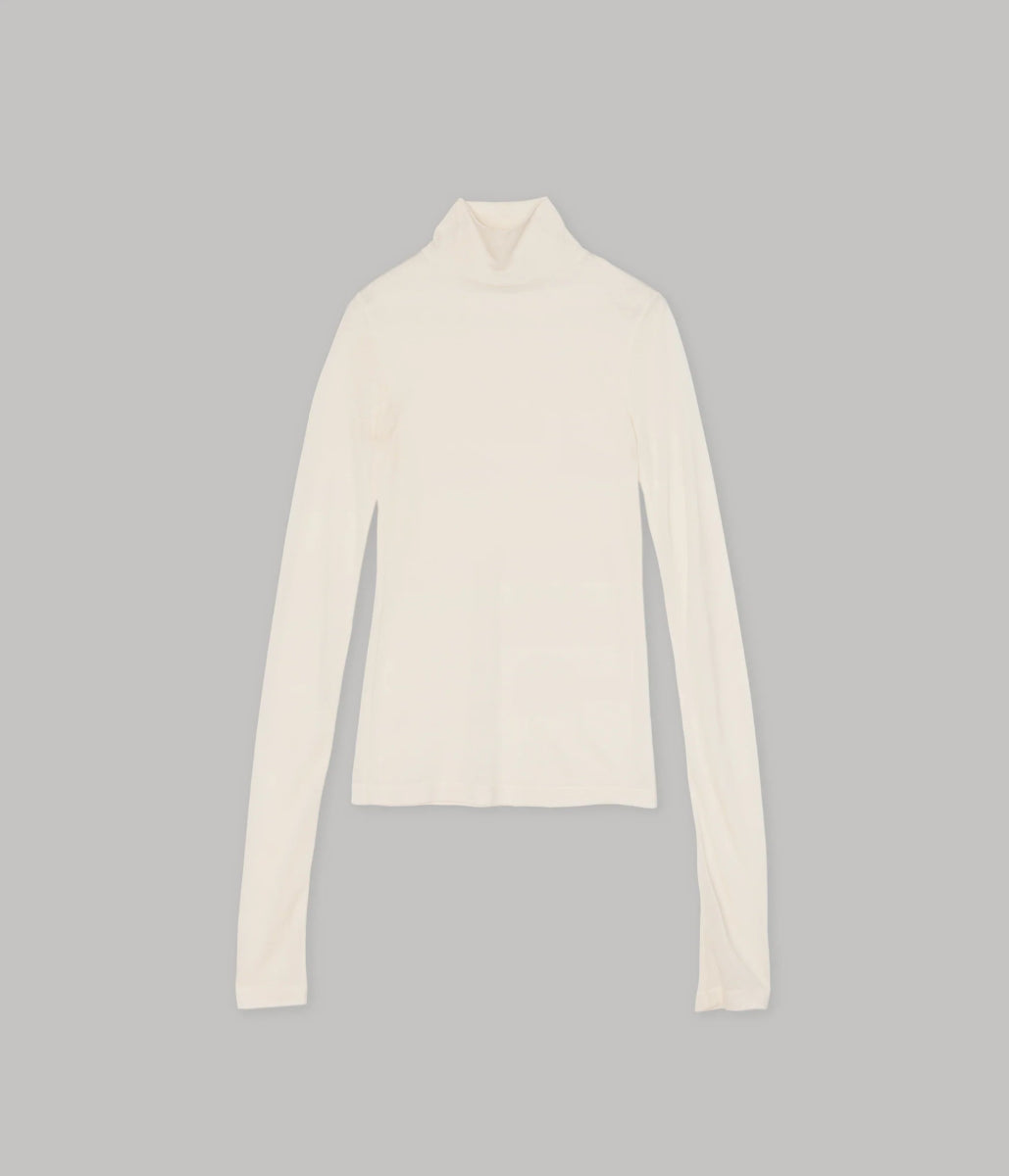 Mockneck Tee in Ivory - Soochie - Sayaka Davis