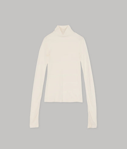 Mockneck Tee in Ivory - Soochie - Sayaka Davis