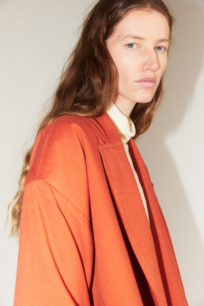 Oversized Cropped Jacket in Terracotta - Soochie - Marrakshi Life