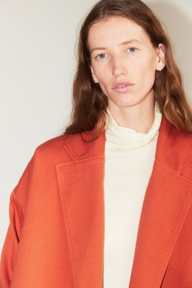 Oversized Cropped Jacket in Terracotta - Soochie - Marrakshi Life