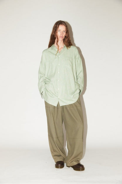Oversized Shirt in Sage Chambray - Soochie - Marrakshi Life