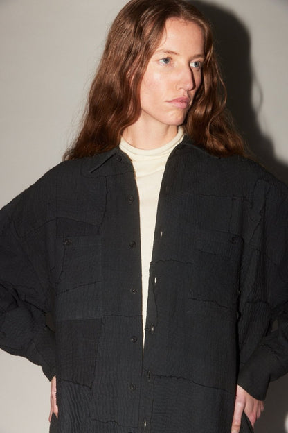 Patchwork Shirt Jacket - Soochie - 11.11