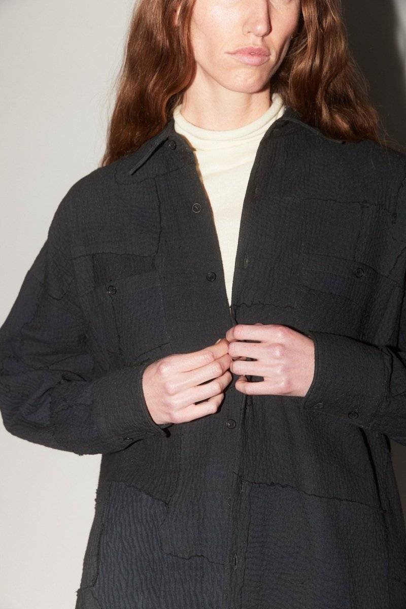 Patchwork Shirt Jacket - Soochie - 11.11
