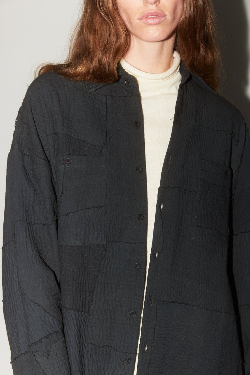 Patchwork Shirt Jacket - Soochie - 11.11