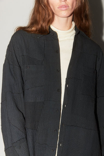 Patchwork Shirt Jacket - Soochie - 11.11