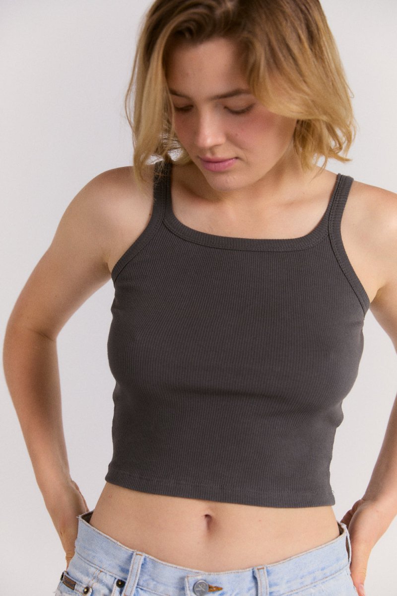 Paz Tank in Charcoal - Soochie - Roam