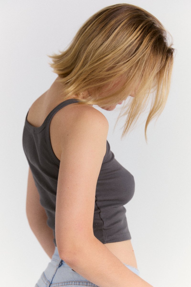 Paz Tank in Charcoal - Soochie - Roam