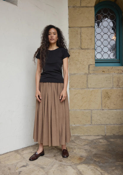 Pointelle Tee in Black - Soochie - First Rite