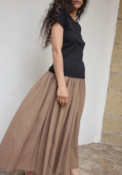 Pointelle Tee in Black - Soochie - First Rite