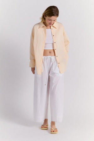 Ramona Poplin Pant in White