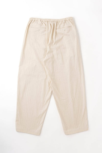 Relax Easy Pants in Ecru Stripe - Yoko Sakamoto - back flat detail