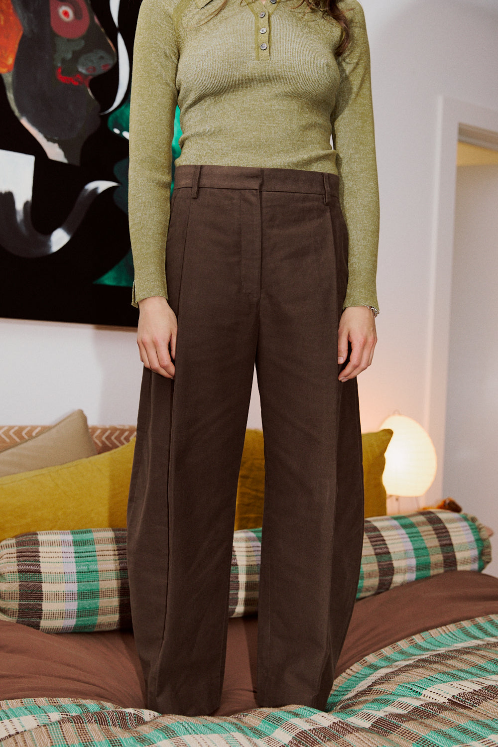 Combo Ribbed Polo in Pickle x Sky Blue