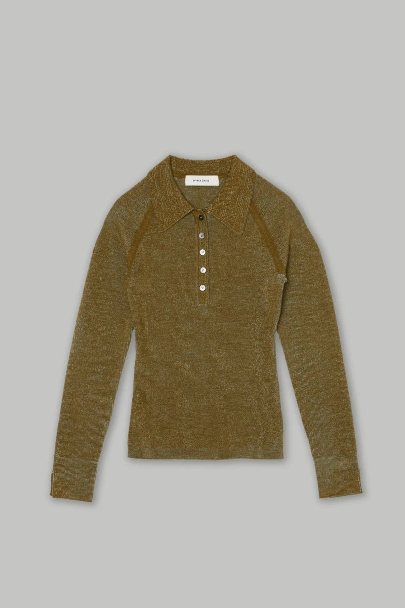 Combo Ribbed Polo in Pickle x Sky Blue - Soochie - Sayaka Davis