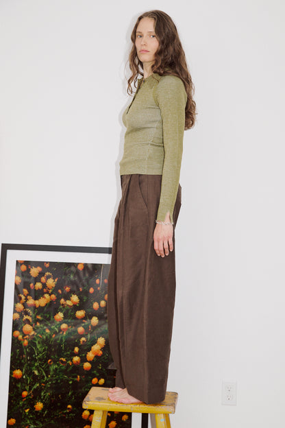 Combo Ribbed Polo in Pickle x Sky Blue