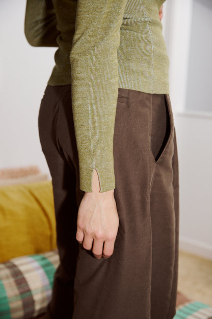 Combo Ribbed Polo in Pickle x Sky Blue